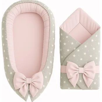 Hnízdečko pro miminko BabyTýpka Výbavička pro miminko mini Stars pink
