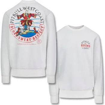 Podprsenka Pánská Mikina Pitbull Washed CHAMPION BLOODLINE bez kapuce Potisk na Zádech