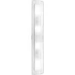 Ideal Lux Tudor AP4 nástěnné svítidlo 4x E14 40 W bez zdroje 70 cm čiré/pískované sklo