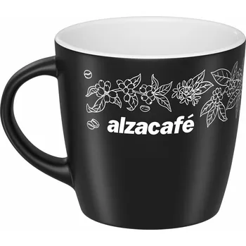 AlzaCafé Hrnek keramický espresso černý 100 ml
