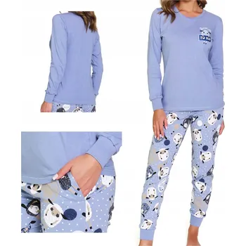 Dámské pyžamo Doctor Nap PM.7346 světle modré