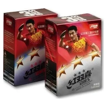 Míčový sport DHS 3***40 mm, 2 × 6 ks, bílé, celuloid