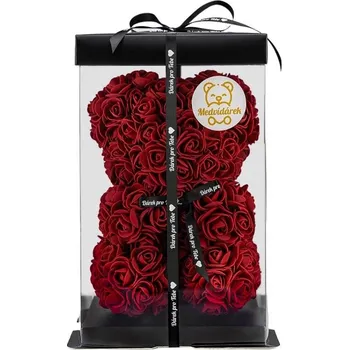 Hračka Medvídárek Classic 25cm dárkově balený - tmavě červený