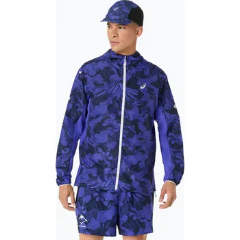 Dámská větrovka Dámská běžecká bunda ASICS Fujitrail Packable cobalt burst/indigo blue/cream