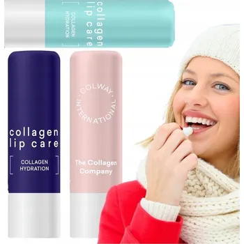 Péče o rty COLWAY Kolagenový ochranný balzám na rty s retinolem a bambuckým máslem - sérum na rty, 3 kusy