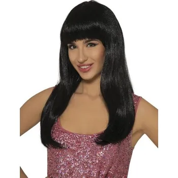 Karnevalová paruka GUIRCA Dámská paruka černá s ofinou Erika