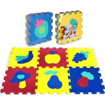 Hračka pro nejmenší Puzzle pěnové 6 ks - ovoce a zelenina