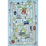 BELLATEX s.r.o. KOBEREC fototisk 100 × 150cm 3040/209 modrá autíčková dráha