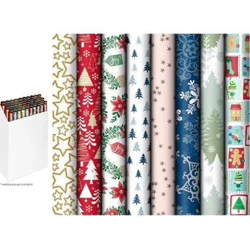 Kancelářské potřeby MFP vánoční, role 500 x 70 cm, mix č. 10 - 1 ks (náhodný motiv)