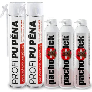 Odpuzovač zvířat Sada pachový ohradník proti srážkám se zvěří a prasatům až 2,5 km - 2 ks PU pěna + 3 ks koncentrátu