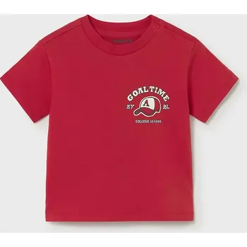 Dětská móda Dětské bavlněné tričko Mayoral 1007.3E.Baby.PPY2 červená 33X, vel. 92