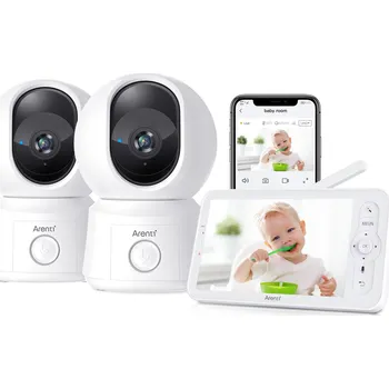 chůvička ARENTI 2MP/1080P Wi-Fi Video Baby Monitor Kit with dual cameras and LCD screen