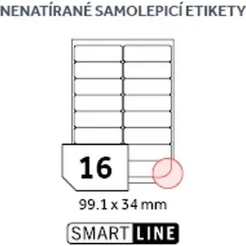 Barevný papír SmartLine EL/MF-16L99.1X34