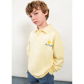 Chlapecká mikina Dětská mikina Mayoral 6422.7H.Boston.PPY2 žlutá 10X, vel. 116