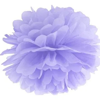 Karnevalový kostým PARTYDECO Papírový pompom 35 cm světle fialový