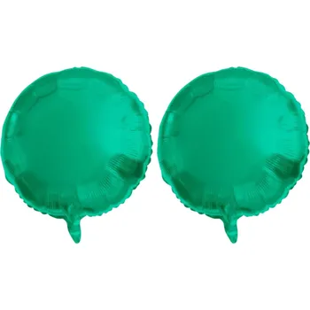 FOLAT Balón foliový - kulatý, matný zelený, 45 cm, 2 ks