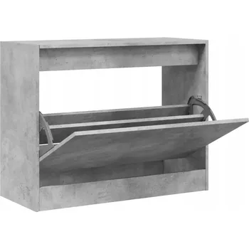 Botník VidaXL Botník 80 x 63 x 34 cm světlý beton