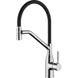 Laveo Colina stojánková dřezová baterie U, černá/ chrom (BCO_778D)