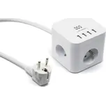 IN Přepěťová ochrana CUBE, 3 zásuvky, 4x USB
