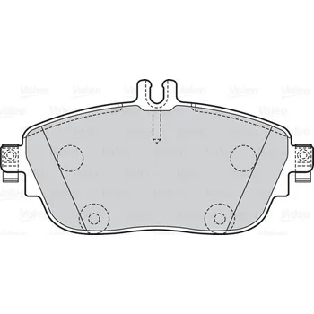 Brzdová destička Sada brzdových destiček, kotoučová brzda VALEO 302210