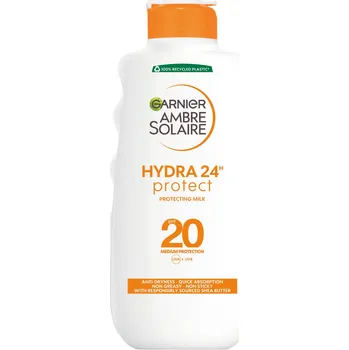 Přípravek na opalování Balzám na opalování Garnier Hydra24 Ambre Solaire 20 SPF 200 ml