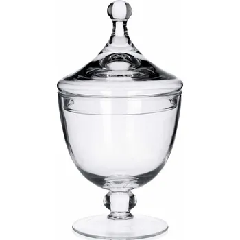 Dóza na potraviny Skleněná dóza (nádoba) na stopce EDWANEX CLASSIC GLASS 08 l