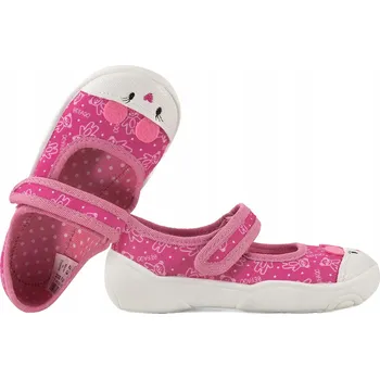 Dívčí obuv BEFADO 209P041 BALERÍNKY TEXTILNÍ DOMÁCÍ DÍVČÍ PAPUČE PAPUČE NA SUCHÝ ZIP 25