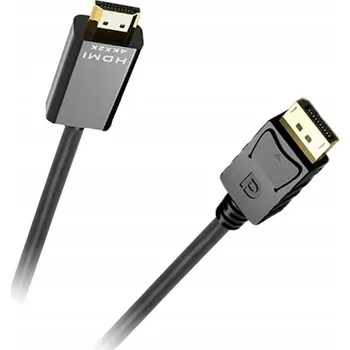 Příjem digitálního pozemního vysílání Rebel KPO2850 DisplayPort na HDMI 4K 1,8m, černý