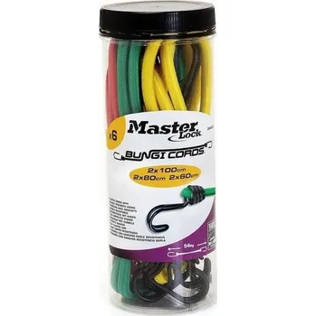 Upínací popruh Master Lock - Set 6 ks upínací gumy s háčky Master Lock 3040EURDAT