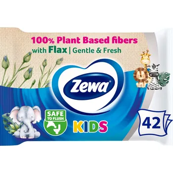 Toaletní papíry ZEWA Kids vlhčený toaletní papír (42 ks)