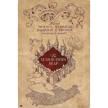 Plakát Harry Potter - The Marauders Map - plakát