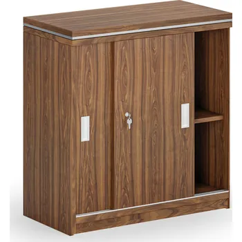 Kancelářská sestava Skříň zasouvací ARRISTO LUX, 800 x 400 x 836 mm, ořech