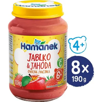 Dětská výživa HAMÁNEK s jahodami 8× 190 g