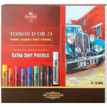 KOH-I-NOOR TOISON D´OR EXTRA SOFT 8554/24 prašné křídy 24 ks