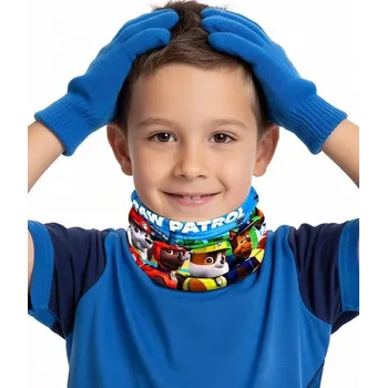 Čepice NÁKRČNÍK A RUKAVICE TLAPKOVÁ PATROLA , uni