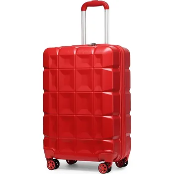 KONO skořepinové zavazadlo s TSA zámkem ABS - červená - 69L K2292L-RD-24