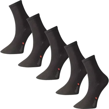 Dámské ponožky 5 pack zdravotních ponožek Matex s aloe vera 389 černá