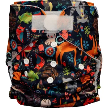 Plenkové kalhoty GaGa's Látková plena All in One Lesní svět na suchý zip