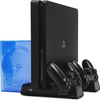 Herní příslušenství Froggiex FX-P4-C3-B PS4 Multifunction Cooling Stand