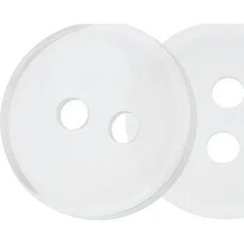 Knoflík Bellatex Knoflík 1,3 cm průhledný 2 dírky 356686 sada 6 ks