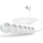 CONNECT IT prodlužovací 230V, 6 zásuvek, 5m, bílý