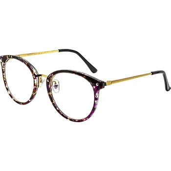 Brýle na čtení GLASSA Brýle do dálky G 1253, -3,00 dio, vínovo-zlaté