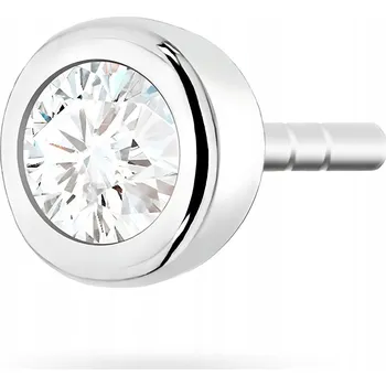 Náušnice STŘÍBRNÉ Dámské NÁUŠNICE ryzost 925 Osazené Kulatou Zirkon 3,5mm Se Zapínáním na Puzetku