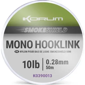 KORUM Smokeshield mono Hooklink, 50 m, 0,33 mm, 15 lb 2 ks