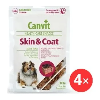 Canvit Snacks Skin & Coat 4 × 200g