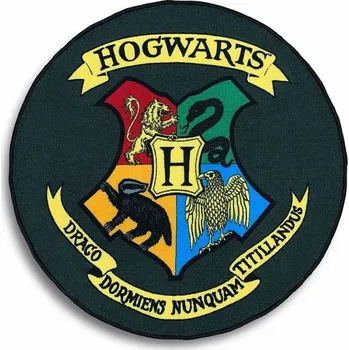 Koberec GROOVY UK Harry Potter: Hogwarts - Koberec černá 100 × 100 cm