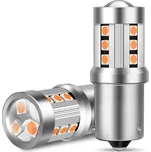 LED žárovka PY21W BA15S 15SMD 3,5W oranžová