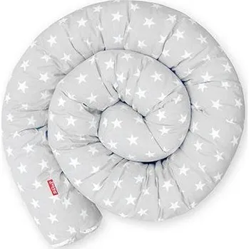 Dětská postýlka SCAMP Válec 180 cm, grey stars