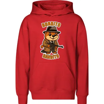 Chlapecká mikina Dětská mikina Bobrito Bandito Barva: Červená, Velikost: 10