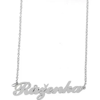 Náramek Ewena Řetízek z oceli se jménem Růženka stříbrný